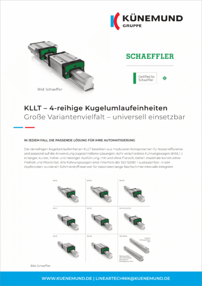 Schaeffler 4-reihige Kugelumlaufeinheiten